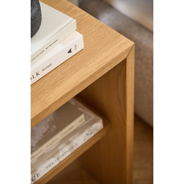 Noptieră în culoare naturală cu aspect de lemn de stejar Arlon – Actona-image-2