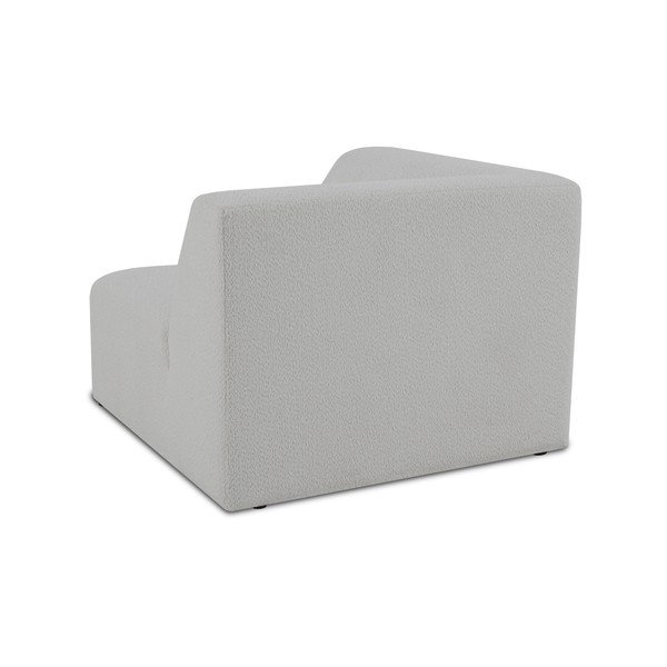 Modul pentru canapea alb cu tapițerie din stofă bouclé (cu colț variabil) Roxy – Scandic-image-3