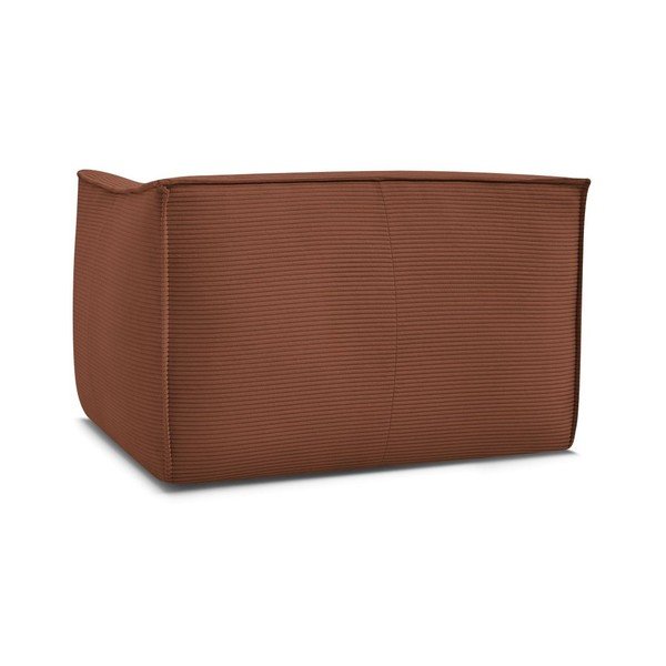 Fotoliu portocaliu cu tapițerie din catifea reiată Giorgia – Bobochic Paris-image-3