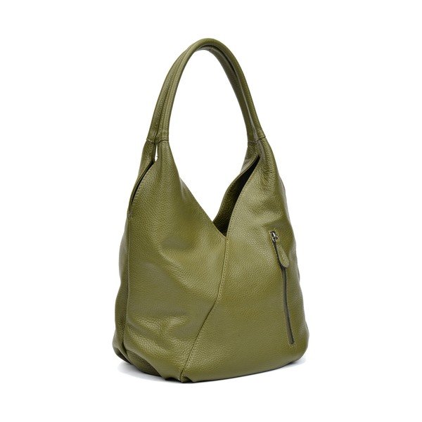 Geantă din piele Roberta M Alonza, verde-image-1