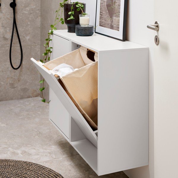 Coș de rufe alb de montat pe perete Laundry Box – ReCollector-image-2