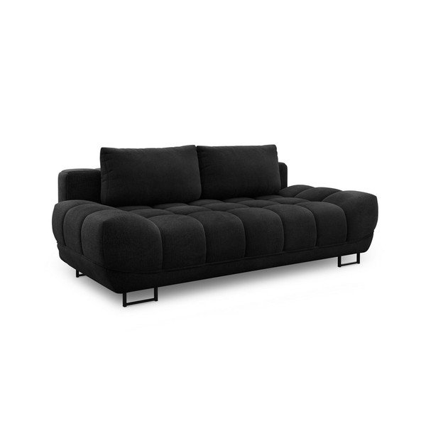 Canapea extensibilă cu 3 locuri Windsor & Co Sofas Cumulus, negru-image-3