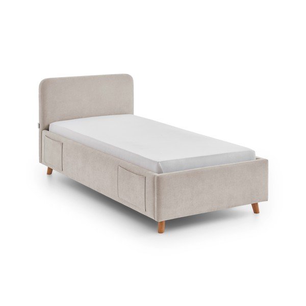 Pat pentru copii  bej fără somieră 90x200 cm Cosy – Meise Möbel-image-4