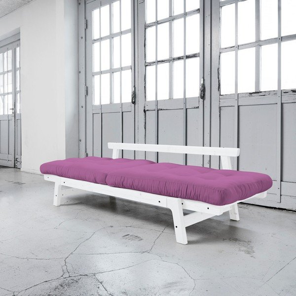 Canapea extensibilă Karup Step White/Taffy Pink-image-2