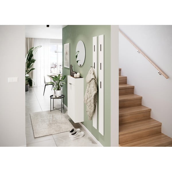 Dulap alb cu aspect de lemn de stejar 56x97x22 cm Ameca – Germania-image-1