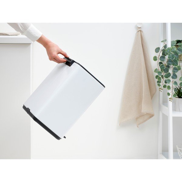 Coș de gunoi alb cu pedală din oțel 12 l Bo – Brabantia-image-2
