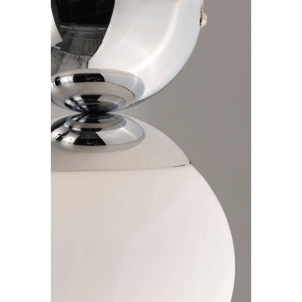 Plafonieră albă/argintiu-lucios din sticlă opal ø 15 cm Leah – Jotex-image-3