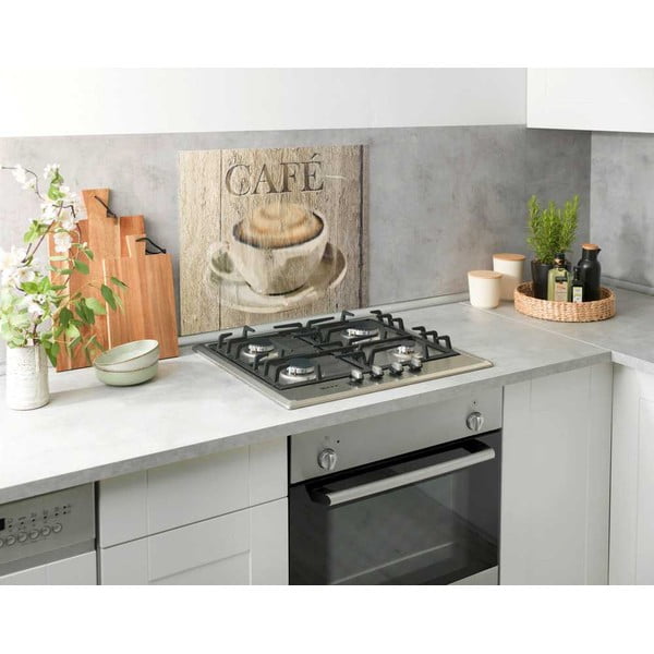 Protecție din sticlă pentru peretele de lângă aragaz Wenko Café, 60 x 50 cm-image-3