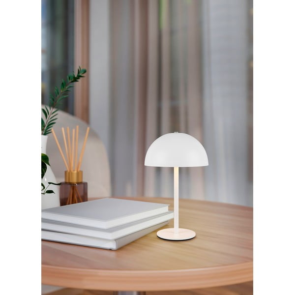 Veioză alb mat LED cu abajur din metal (înălțime 21 cm) Munoz – Trio-image-1