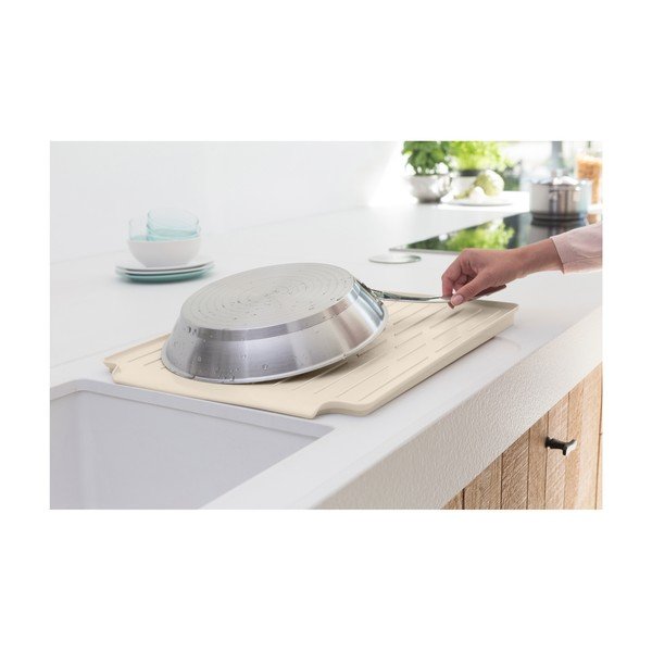 Scurgător de vase bej din metal 49x38,5 cm – Brabantia-image-2