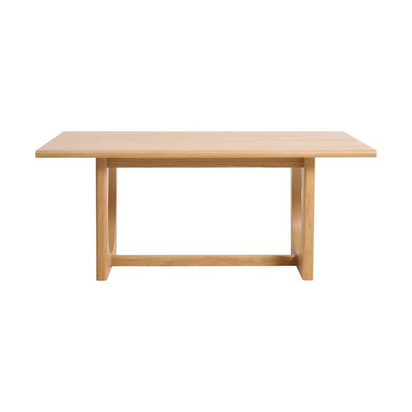 Masă de dining extensibilă cu aspect de lemn de stejar 95x180 cm Flow – Unique Furniture-image-2