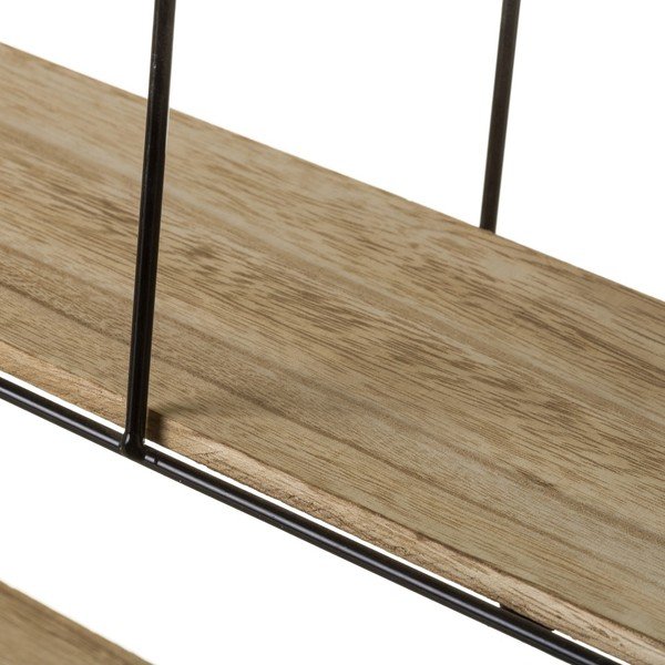 Raft negru/natural din lemn de paulownia – Casa Selección-image-1