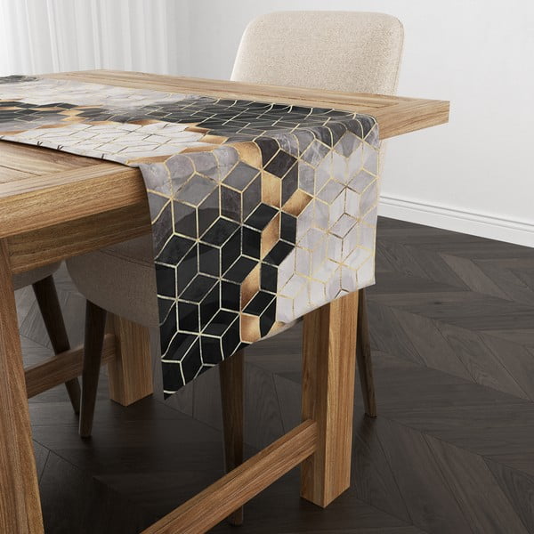 Napron de masă 140x45 cm Optic - Minimalist Cushion Covers-image-1