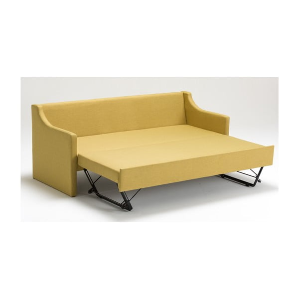 Canapea extensibilă cu 3 locuri Balcab Home Doty, galben-image-3