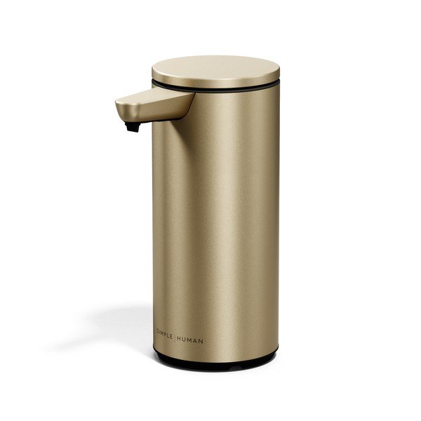 Dozator de săpun lichid auriu mat automat din oțel 266 ml – simplehuman
