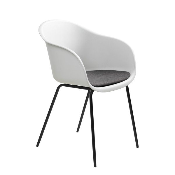 Scaun Unique Furniture Topley, alb-gri