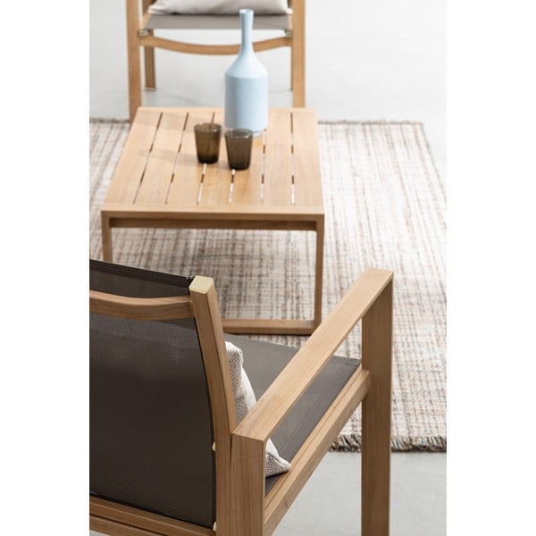 Set mobilier de grădină în culoare naturală din aluminiu pentru 4 persoane Kallen   – Bizzotto-image-2