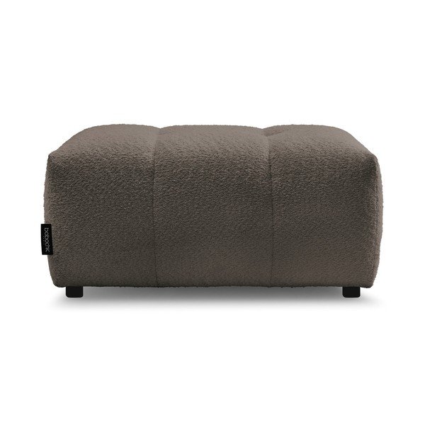 Taburet maro cu tapițerie din țesătură bouclé Roxelane – Bobochic Paris