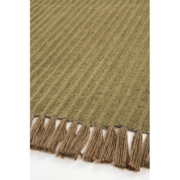 Covor verde țesut manual din amestec de bumbac 200x300 cm Channa – Jotex-image-3