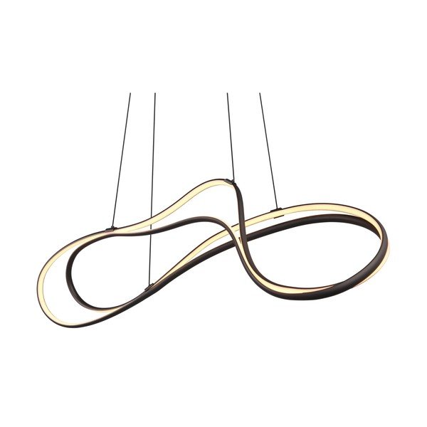 Lustră neagră LED cu abajur din metal Nala – Trio Select-image-1