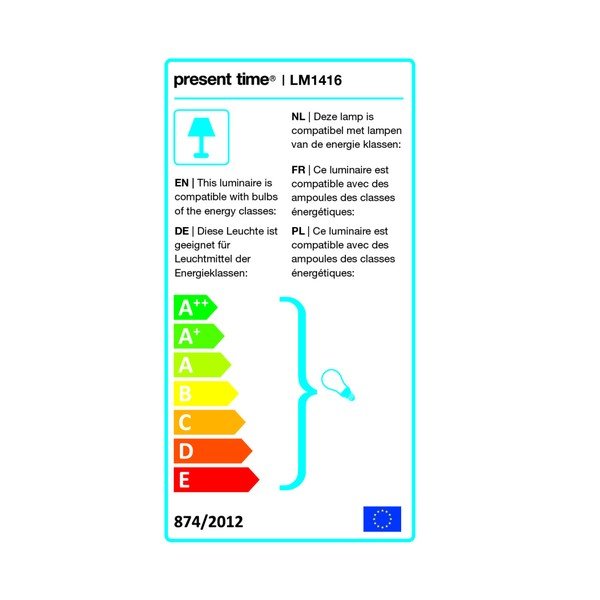 Lampadar Leitmotiv Mingle, gri cu detalii arămii-image-3