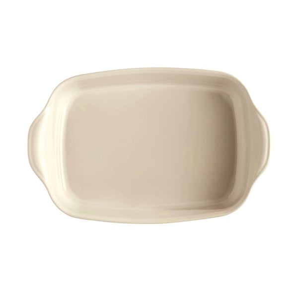 Vas dreptunghiular de ceramică pentru copt Emile Henry Ultime, 42,5 x 28 cm, crem-image-2