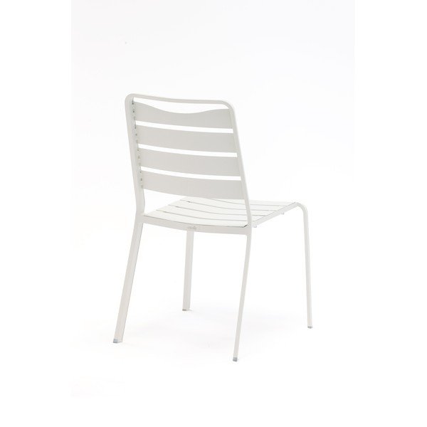 Scaune de grădină albe 4 buc. din metal Spring – Ezeis-image-2