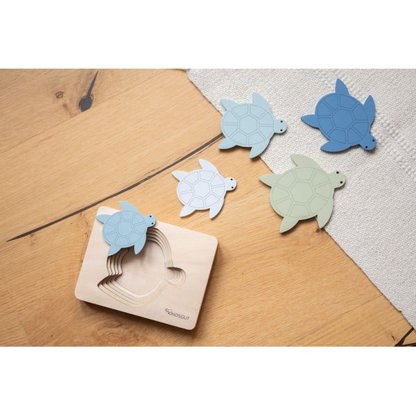 Puzzle de inserat din lemn Turtle – Kindsgut-image-2