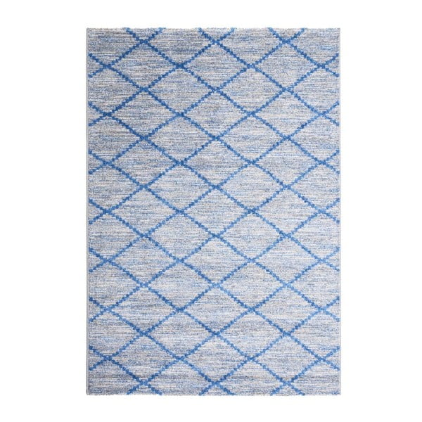 Covor foarte rezistent Floorita Tibet, 80 x 150 cm, gri-albastru