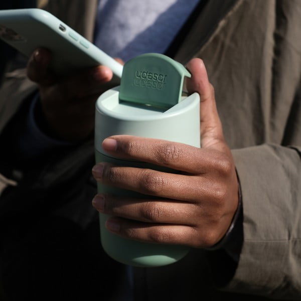 Cană de voiaj verde-mentă 340 ml Sipp – Joseph Joseph-image-3