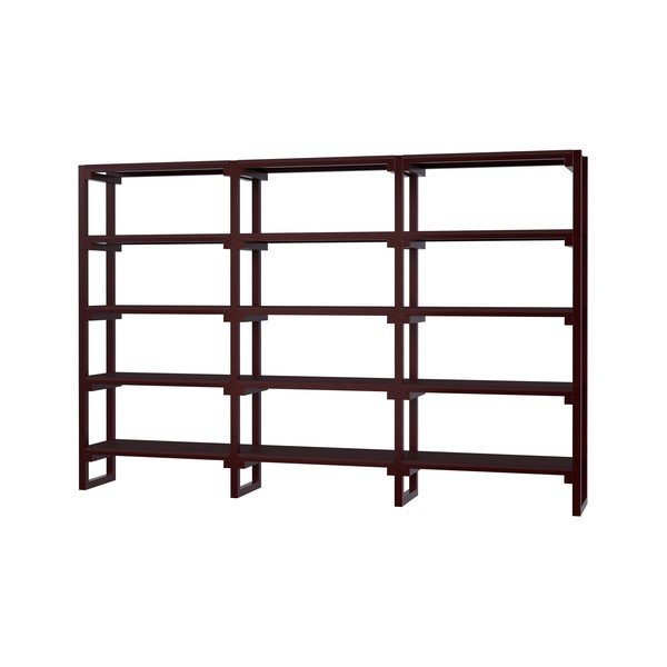 Etajeră burgundy din lemn de fag 274x180x37 cm Noru – noo.ma