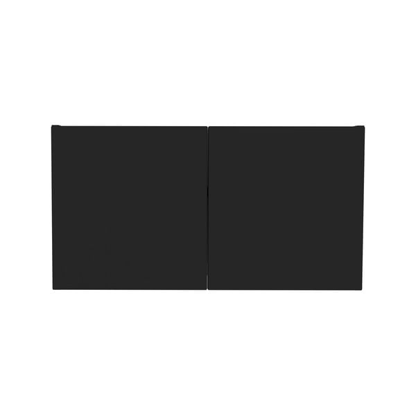 Modul cu uși pentru sistem de rafturi modulare, negru 68,5x68,5 cm Bridge - Tenzo-image-4