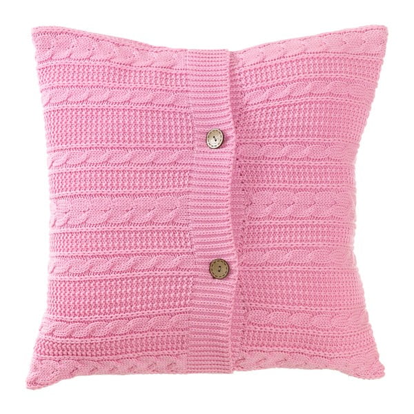 Față de pernă cu nasturi Apolena Pinkie, 43 x 43 cm, roz 