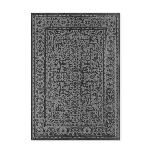Covor pentru exterior și interior alb-negru 200x290 cm Duet Kona – NORTHRUGS