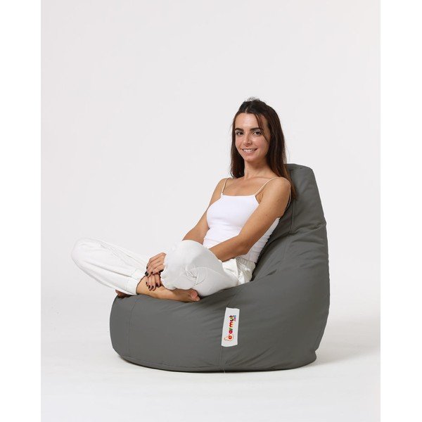 Beanbag pentru grădină gri închis Drop – Floriane Garden-image-1