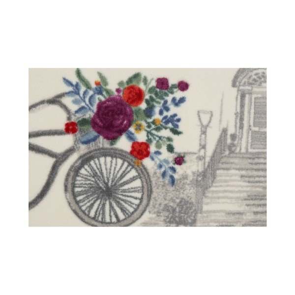 Set 2 covorașe de baie Confetti Bathmats Rosa Basket Grey-image-1