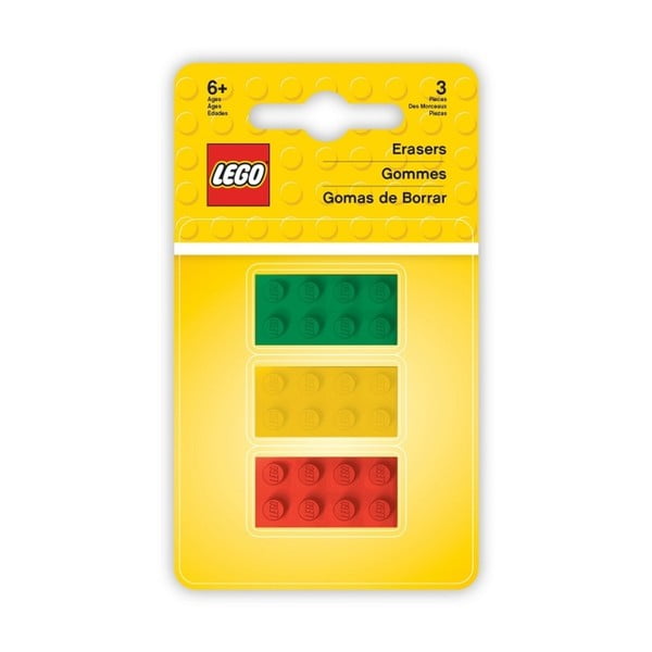 Set 3 radiere LEGO® Iconic Bricks