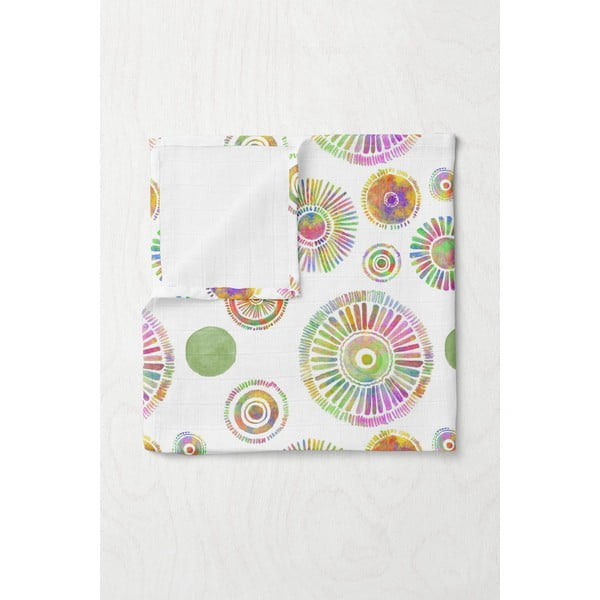 Pătură pentru copii albă din muselină 75x100 cm Maya – Mijolnir-image-1