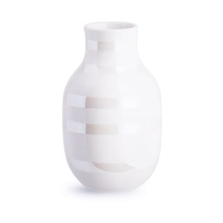 Vază din gresie Kähler Design Omaggio, înălțime 12,5 cm, alb