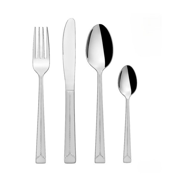 Tacâmuri argintii din oțel inoxidabil 24 buc. Bright – Orion