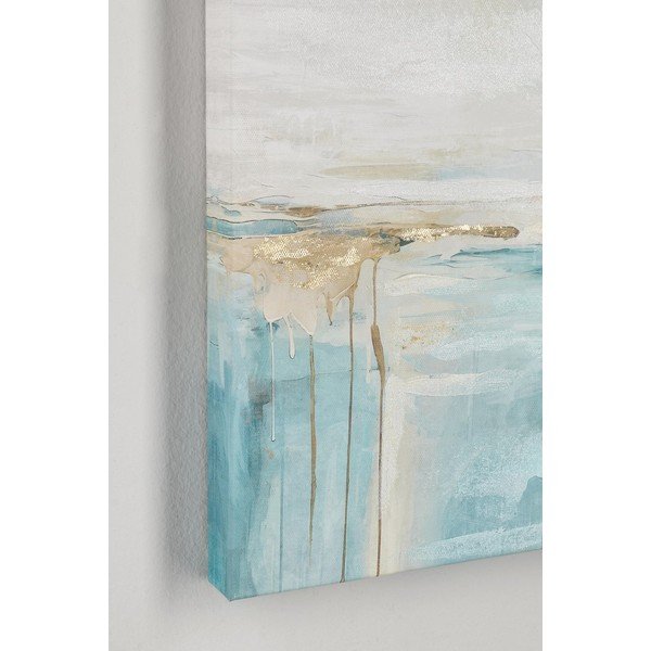 Tablou pe pânză imprimat/cu elemente pictate manual 60x60 cm Crown – Bizzotto-image-1