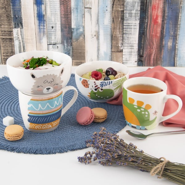 Set cană și bol 2 buc. din porțelan 350 ml – Orion-image-1