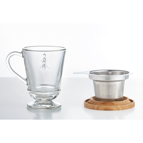 Cană cu filtru din sticlă 270 ml Abeille – La Rochére-image-4