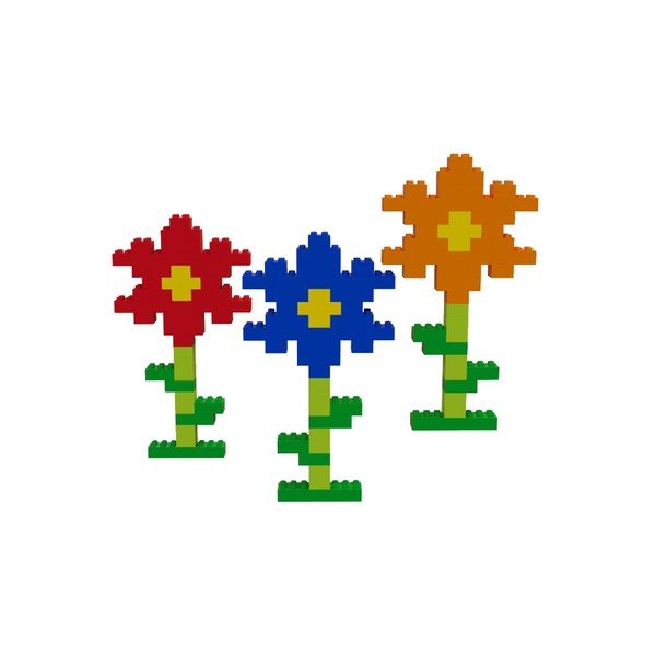 Set cuburi de construit Hubelino Rainbow, 120 piese-image-2