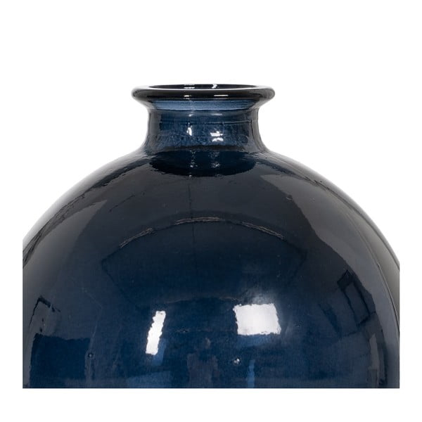 Vază albastru-închis lucrată manual (înălțime 18 cm) – Ixia-image-2