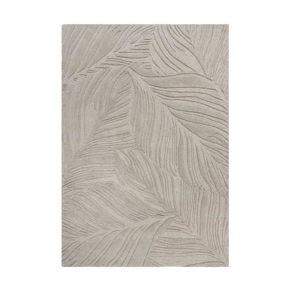 Covor din lână Flair Rugs Lino Leaf, 120 x 170 cm, gri