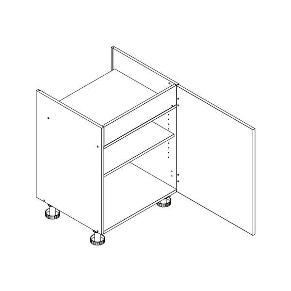 Dulap de bucătărie sub plită tip bază (lățime 60 cm) Brodie – STOLKAR-image-2