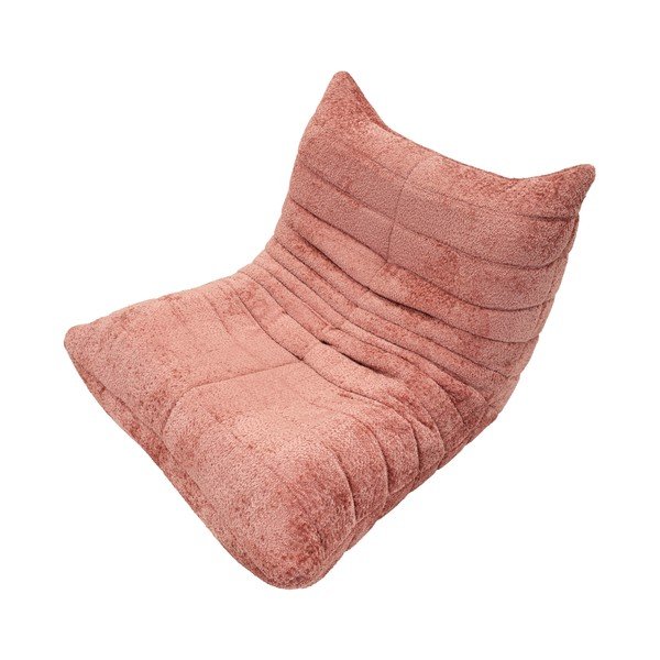 Fotoliu bean bag roz cu tapițerie din țesătură bouclé Mask – Mauro Ferretti-image-3