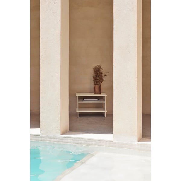 Noptieră crem cu rafturi Inari – Teulat-image-1