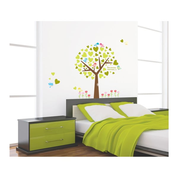 Autocolant Ambiance Tree With Hearts
